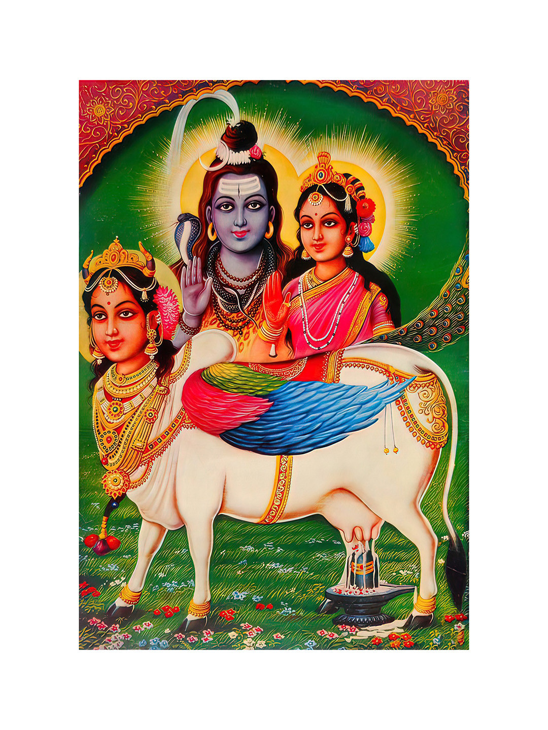 

British Terminal Blue & Red Printed Religious Wall Sticker