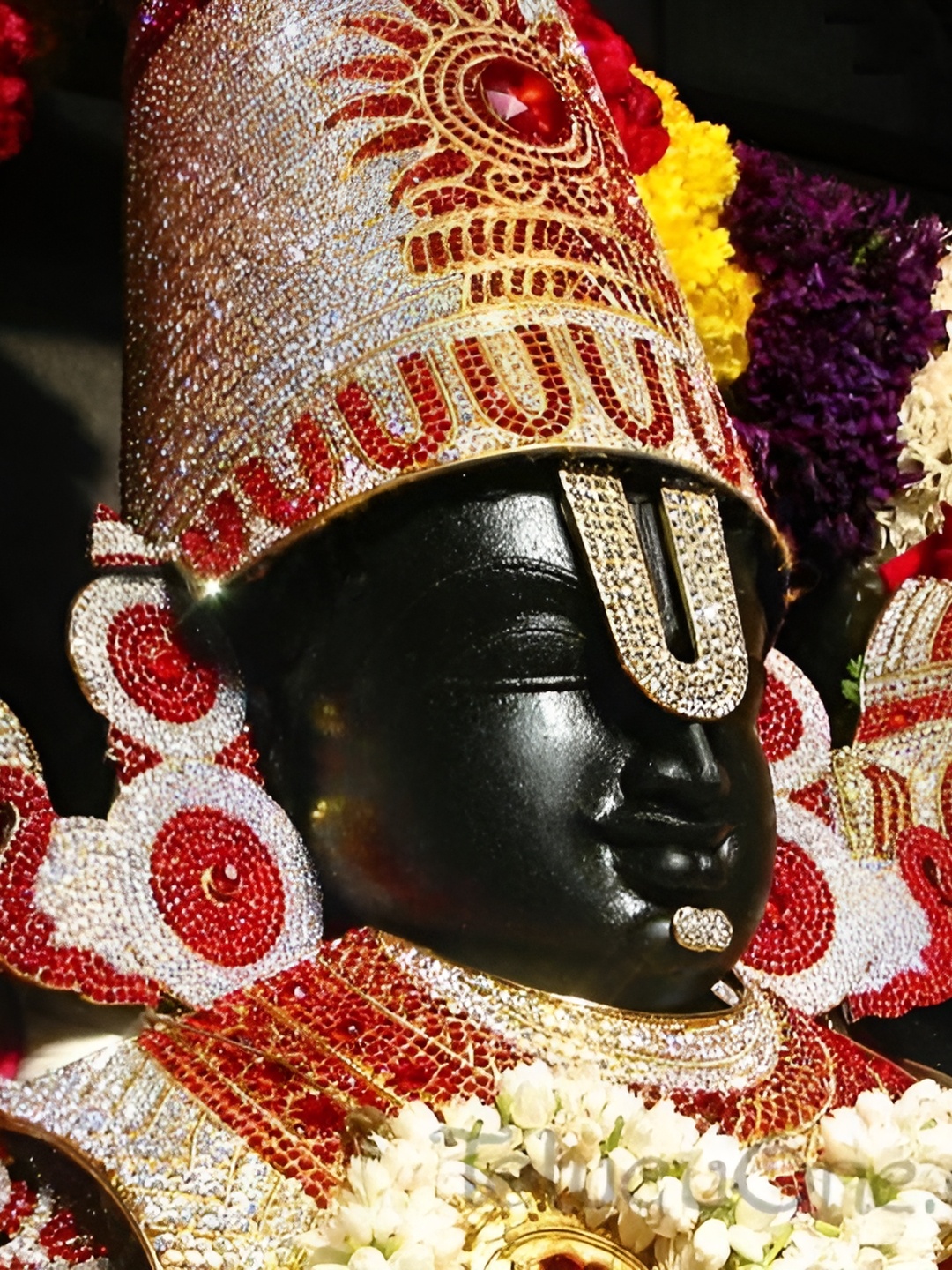 

British Terminal Red & Black Lord Balaji Printed Religious Waterproof Poster