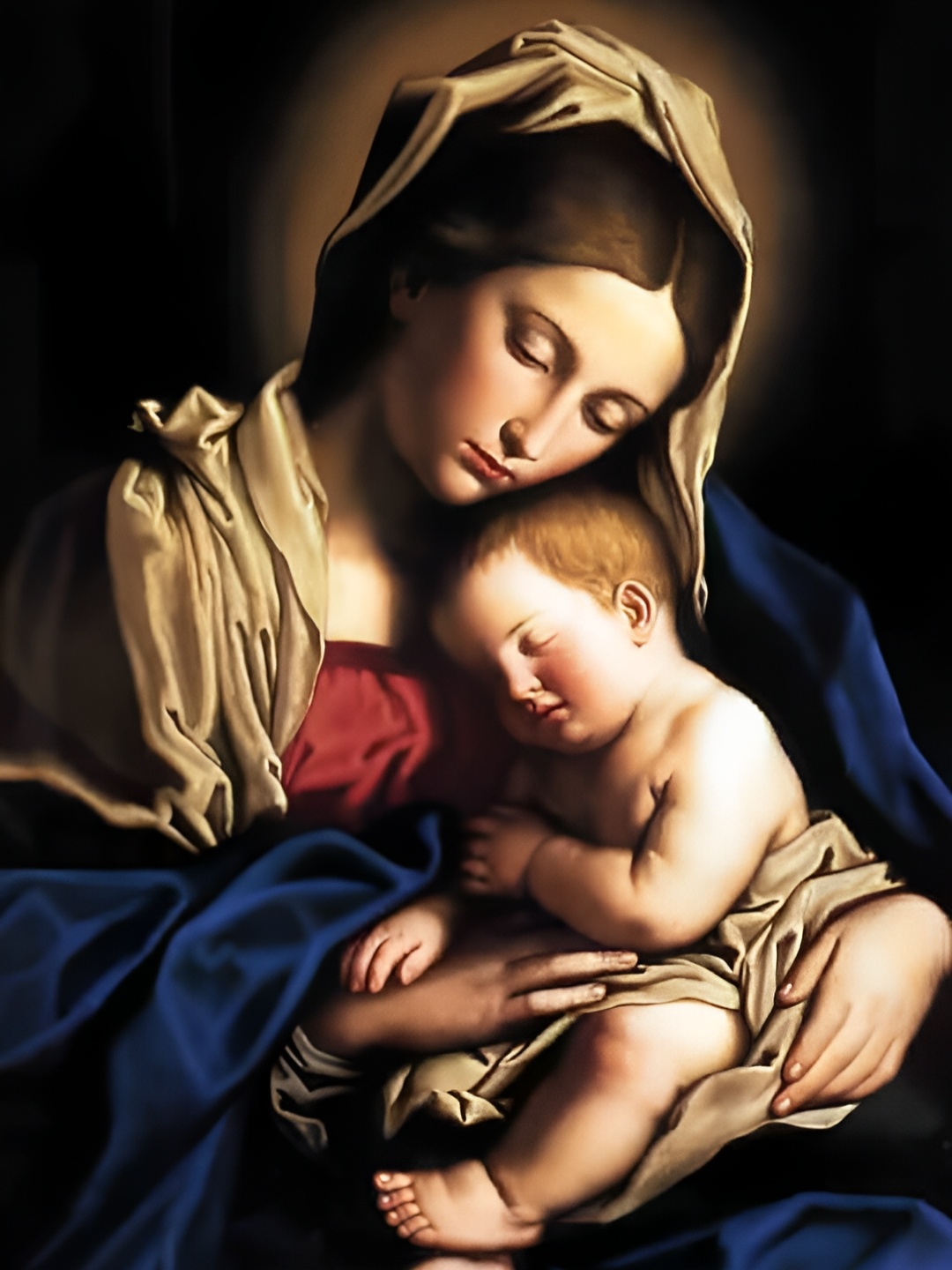 

British Terminal Yellow & Blue Religious Jesus Printed Waterproof Poster