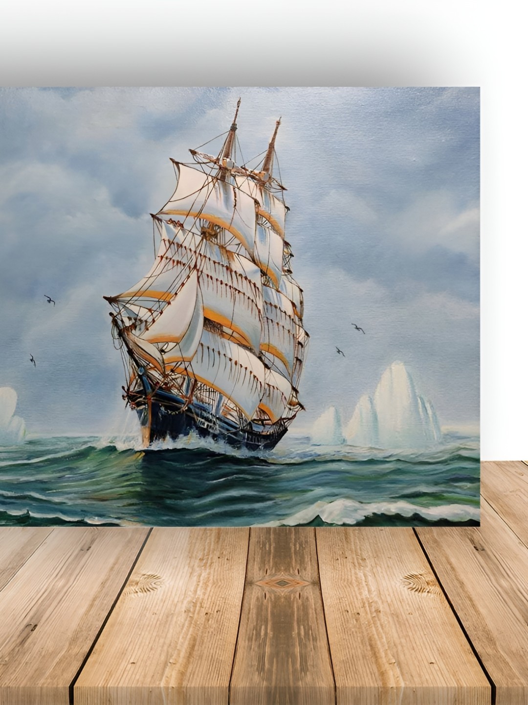 

British Terminal Blue & White Printed Wall Stickers