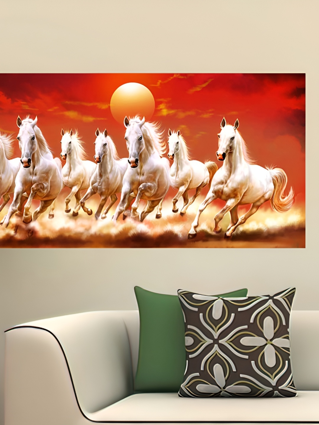 

British Terminal Red & White Birds and Animals Printed Wall Stickers