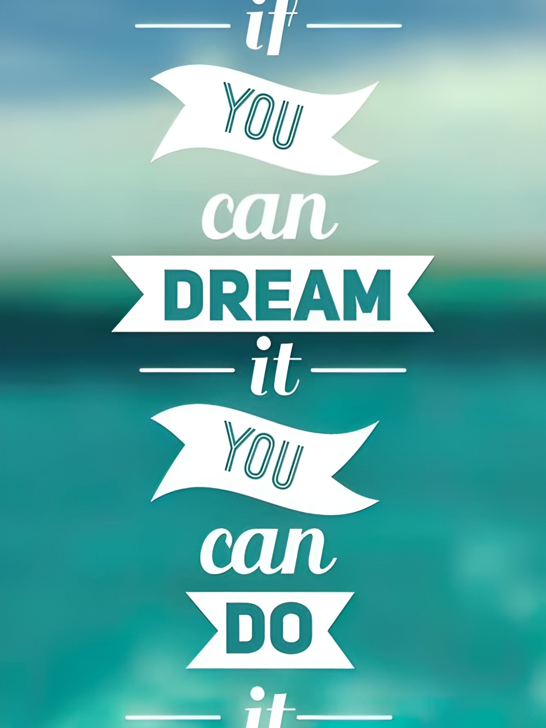 

British Terminal Blue &White Motivational Quote Wall Poster