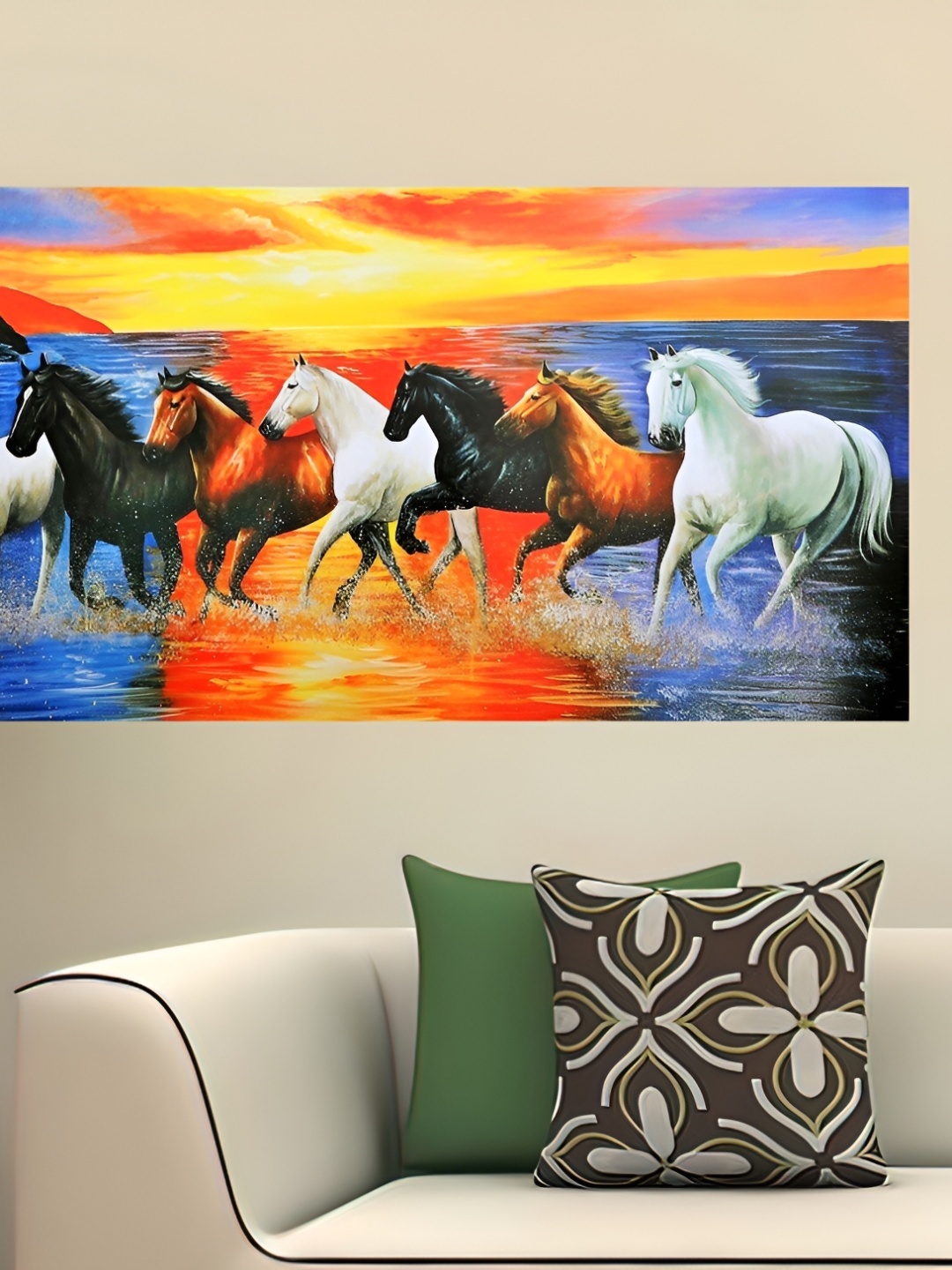 

British Terminal Brown & Blue Birds and Animals Printed Wall Sticker