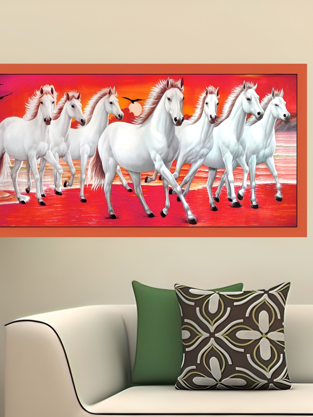 

British Terminal Red & White Animals Printed Wall Poster