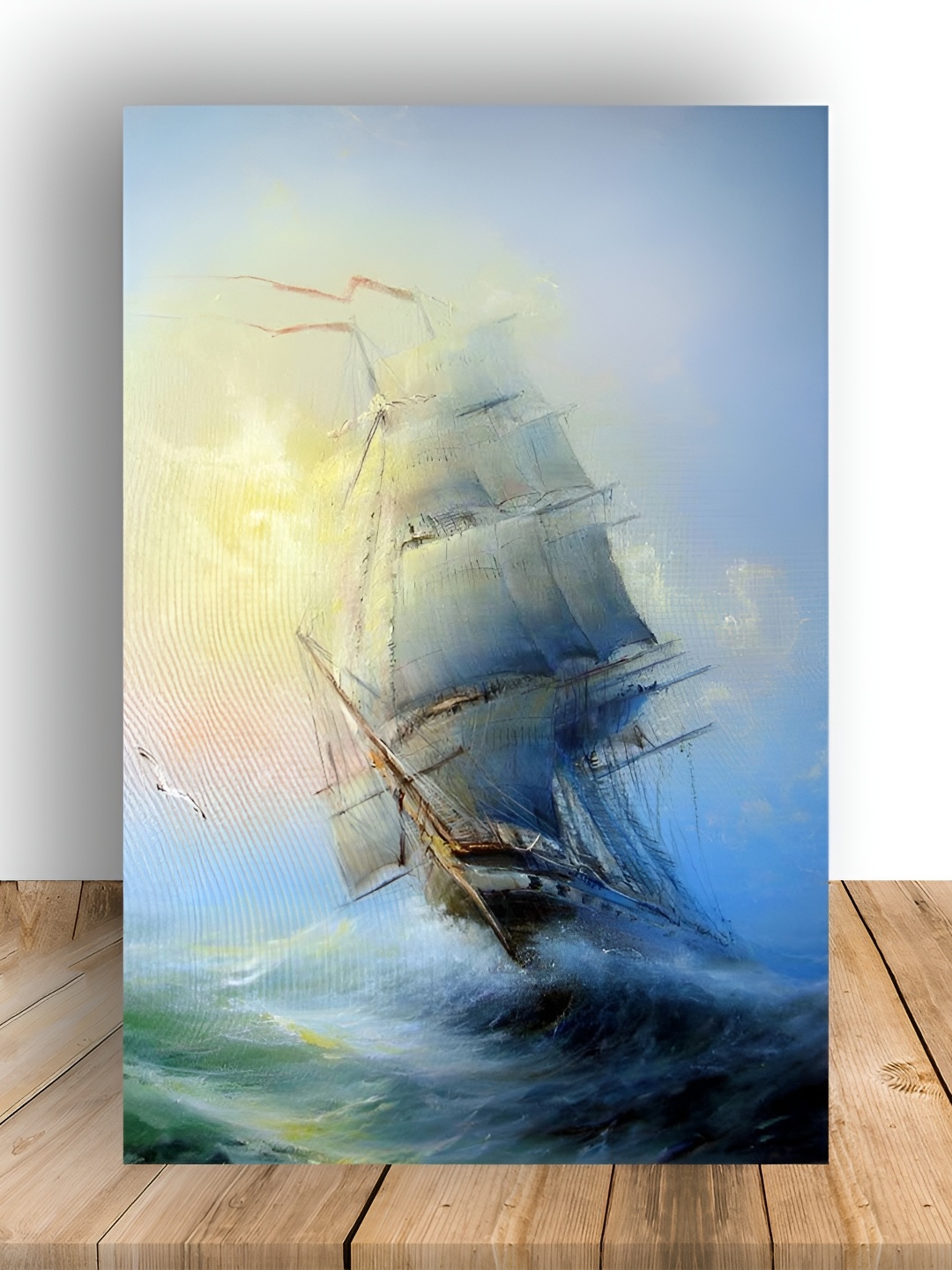 

British Terminal Blue & Yellow Printed Wall Sticker