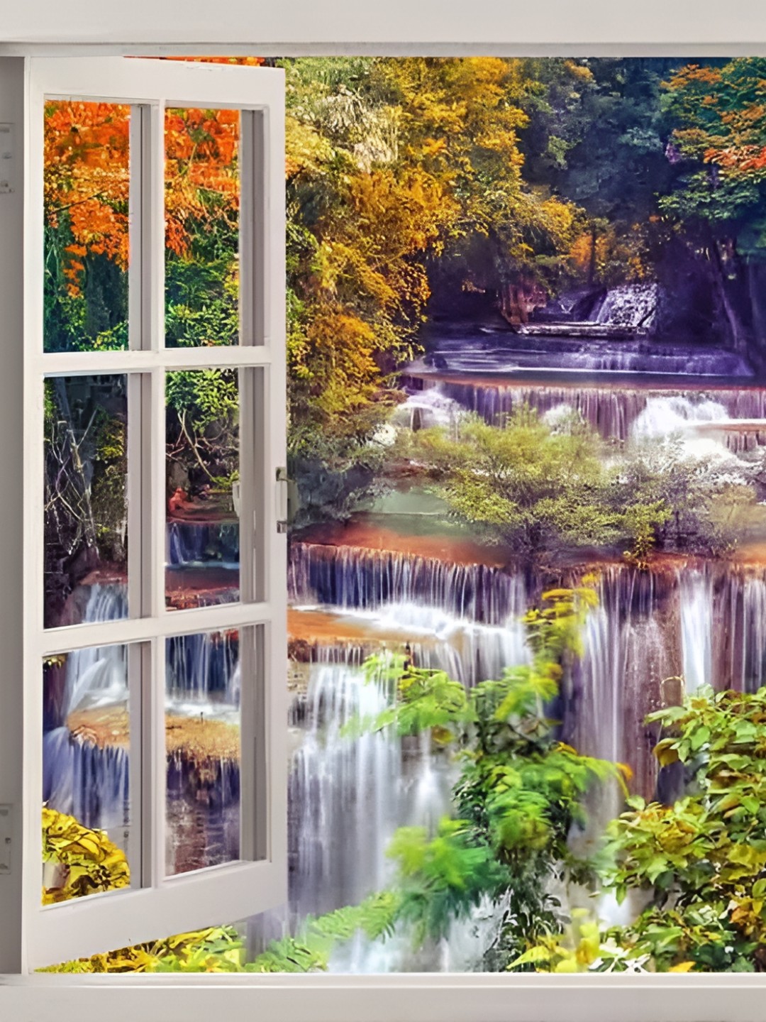

British Terminal Orange & Green Waterfall Wall Poster