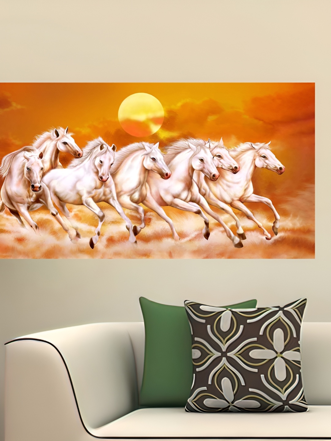 

British Terminal Orange & White Animal Wall Poster