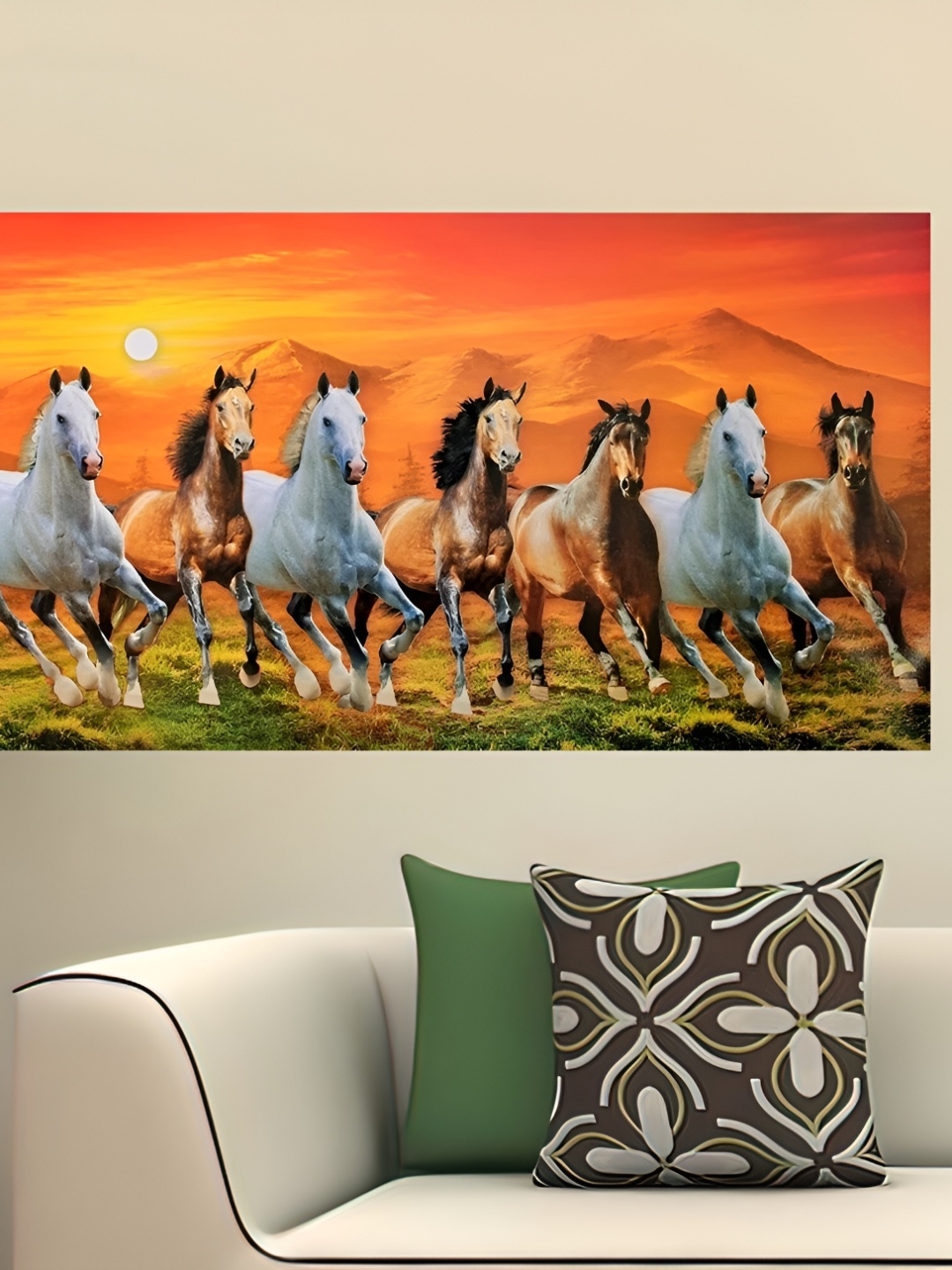 

British Terminal Orange & White Paper Animals Wall Sticker