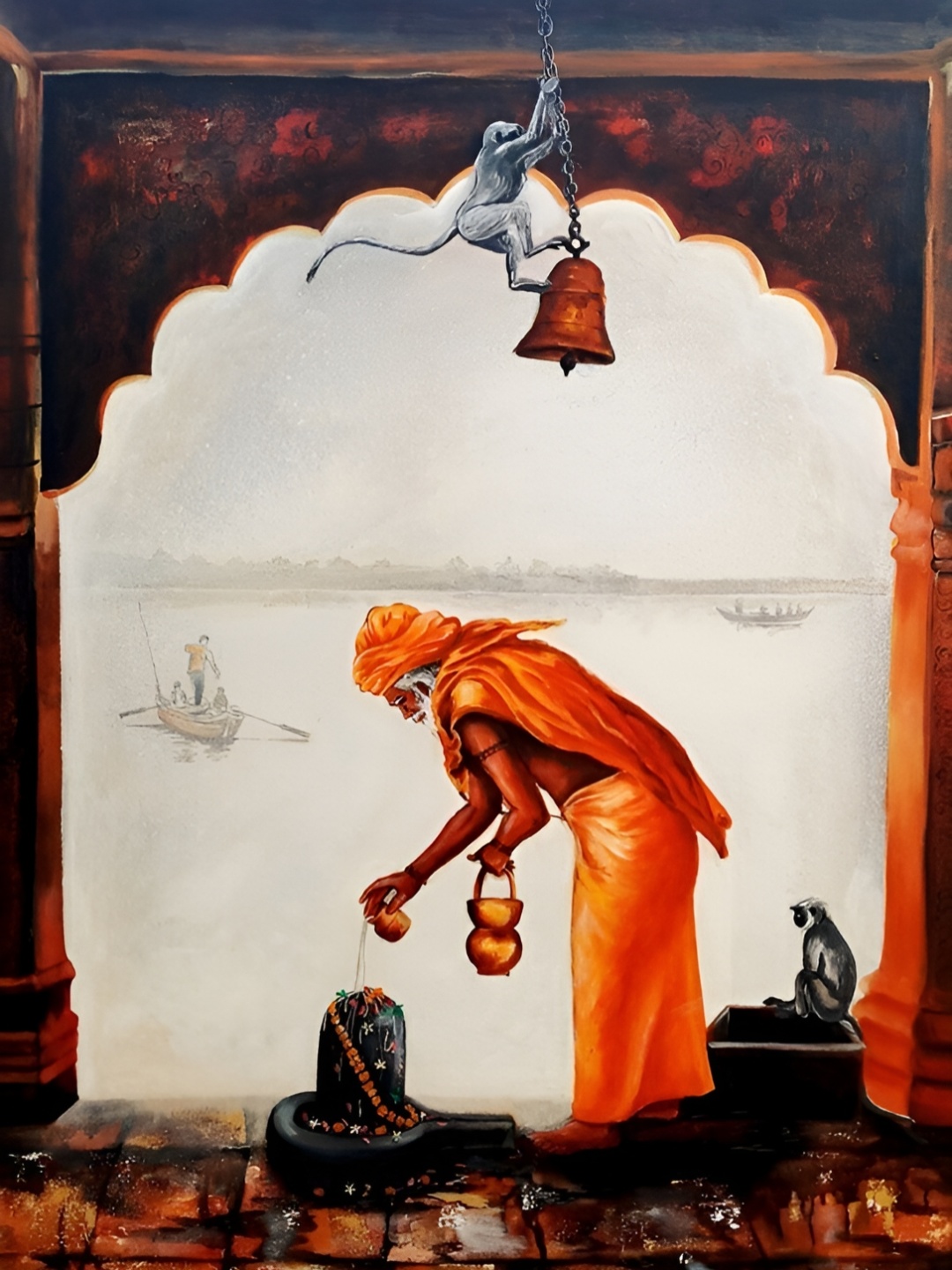 

British Terminal Grey & Orange Religious Wall Poster