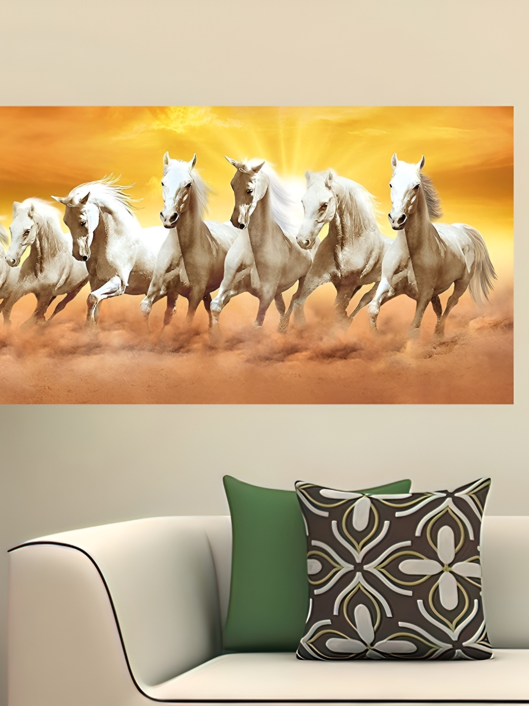 

British Terminal Yellow & White Paper Birds and Animals Paintings Wall Art