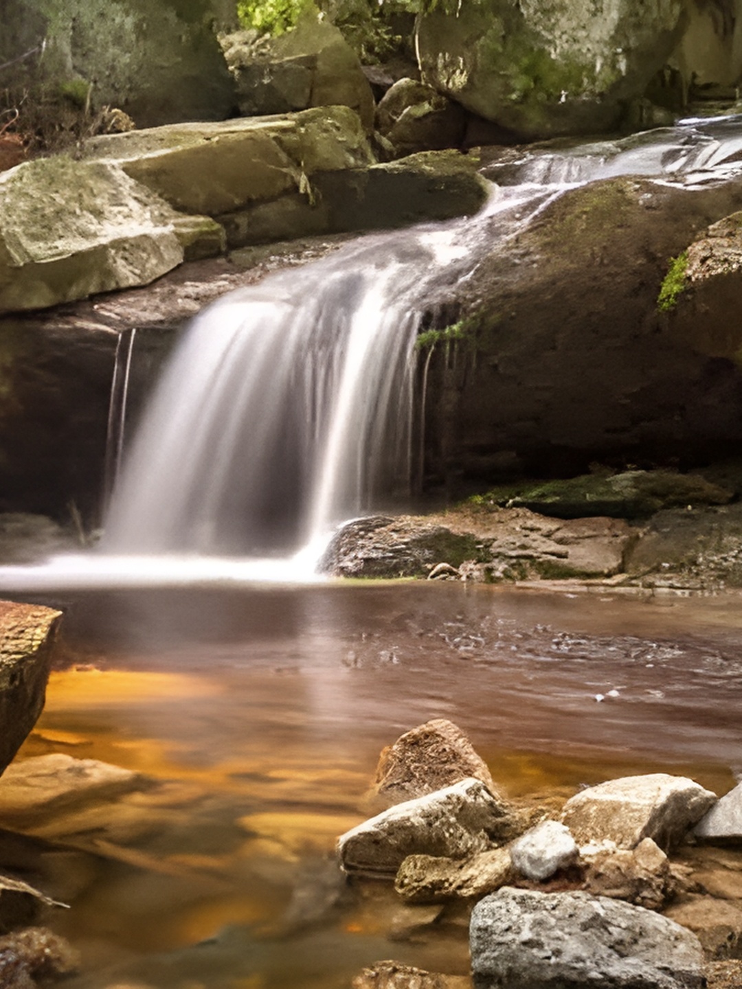 

British Terminal Brown & White Waterfall Wall Poster
