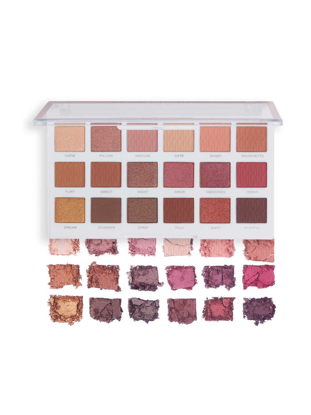 

Makeup Revolution London Revolution Pro Iconic Regeneration Eyeshadow Palette - Stripped, Pink