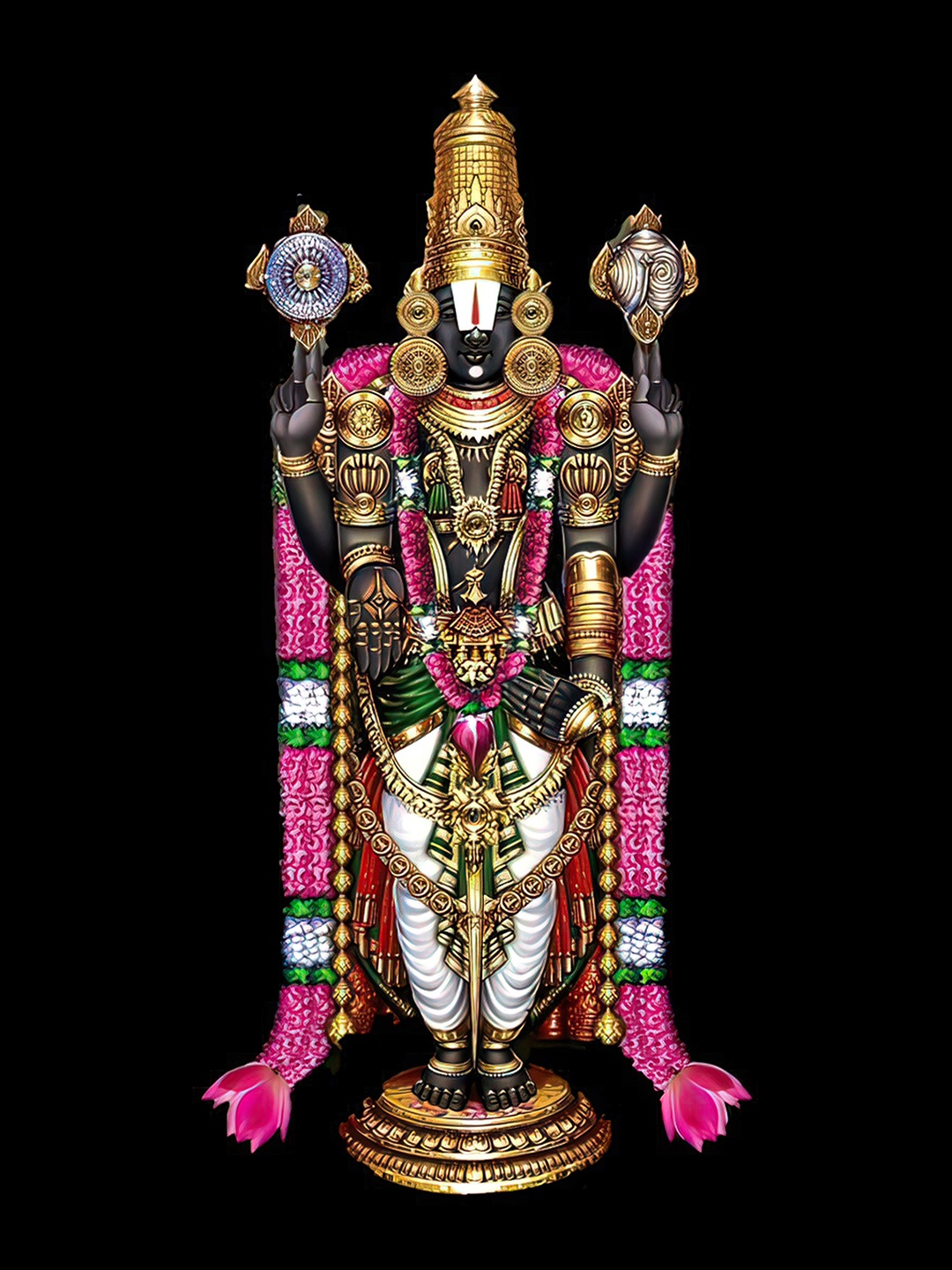 

British Terminal Pink & Black Paper Religious Paintings Wall Art