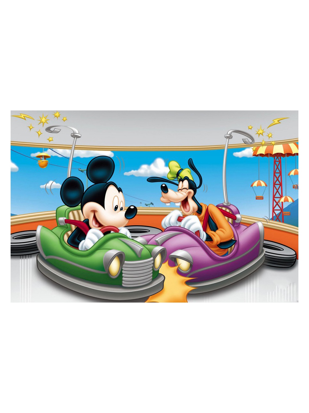 

British Terminal Green & Purple Mickey Mouse Cartoon Character Wall Poster