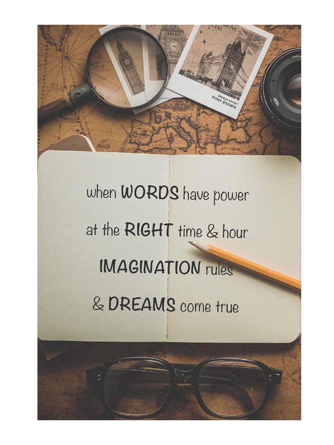 

British Terminal Beige Printed wall Sticker