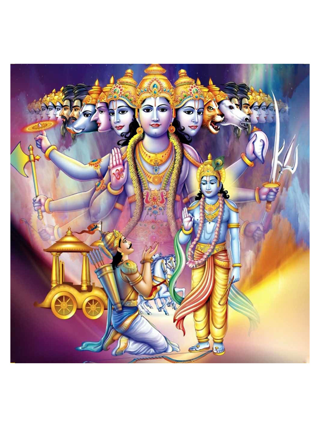 

British Terminal Blue and GoldToned Religious Wall Sticker