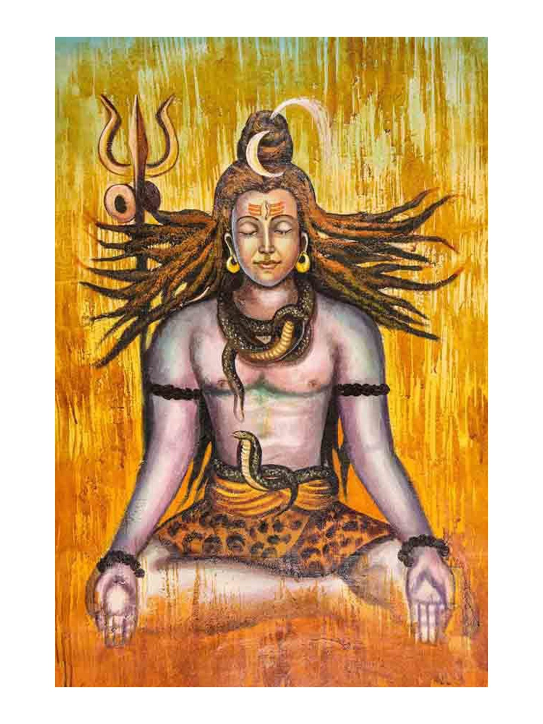 

British Terminal Blue & Yellow Shiva Wall Poster