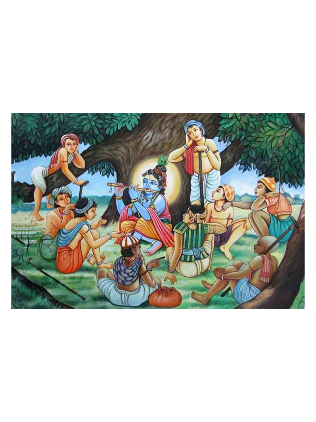 

British Terminal Green & Orange Paper Religious Wall Poster