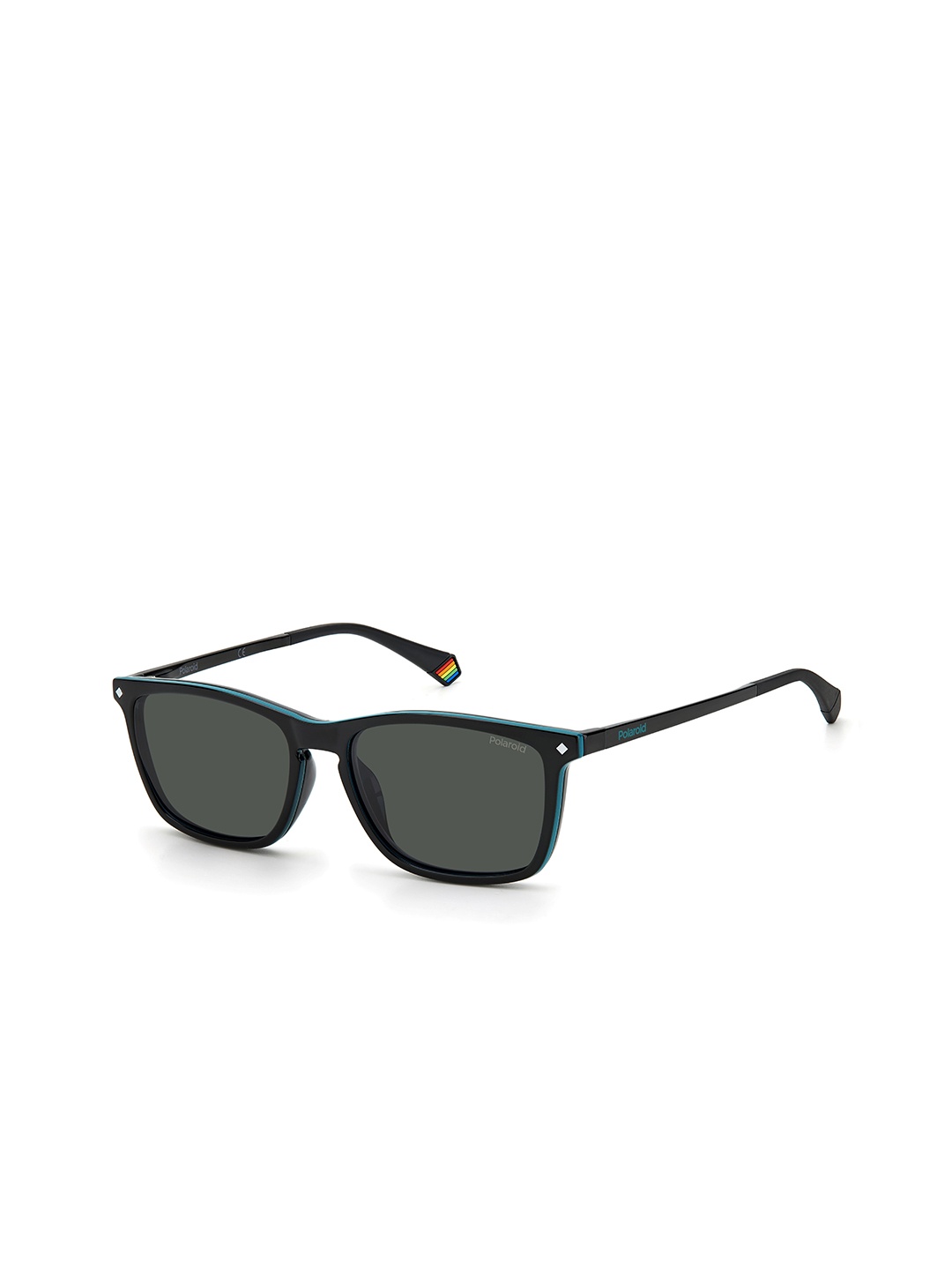 

Polaroid Men Square Sunglasses With UV Protected Lens 20351780754M9, Grey