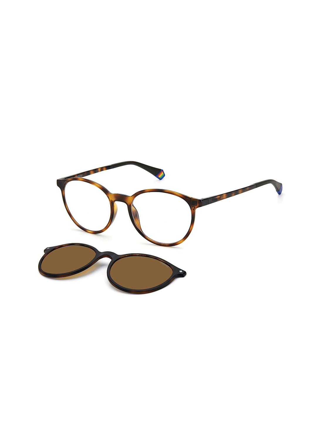 

Polaroid Unisex Wayfarer Sunglasses with UV Protected Lens 20351508652SP, Brown