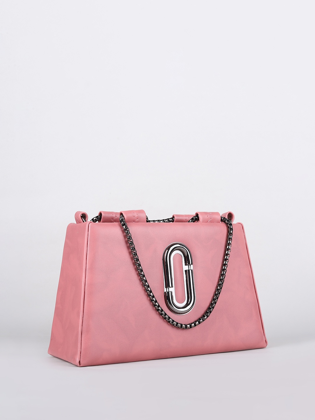 

ROSS BROWN Structured Handheld Bag, Pink