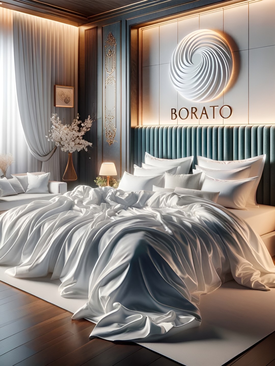

borato White 210 TC King Bedsheet with 2 Pillow Covers