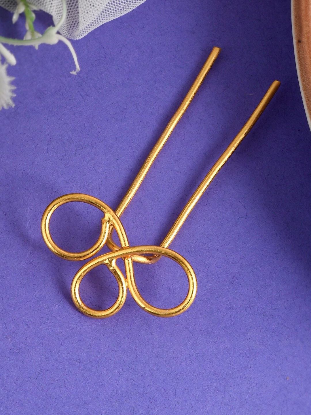 

Silvermerc Designs Gold-Plated Bun Pin