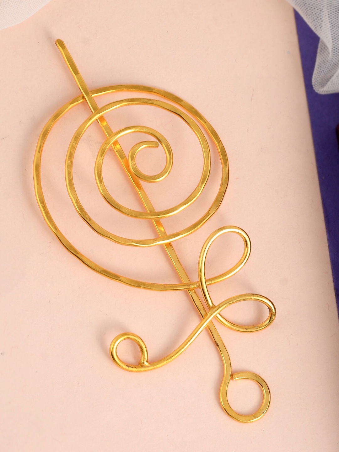 

Silvermerc Designs Gold-Plated Bun Pin