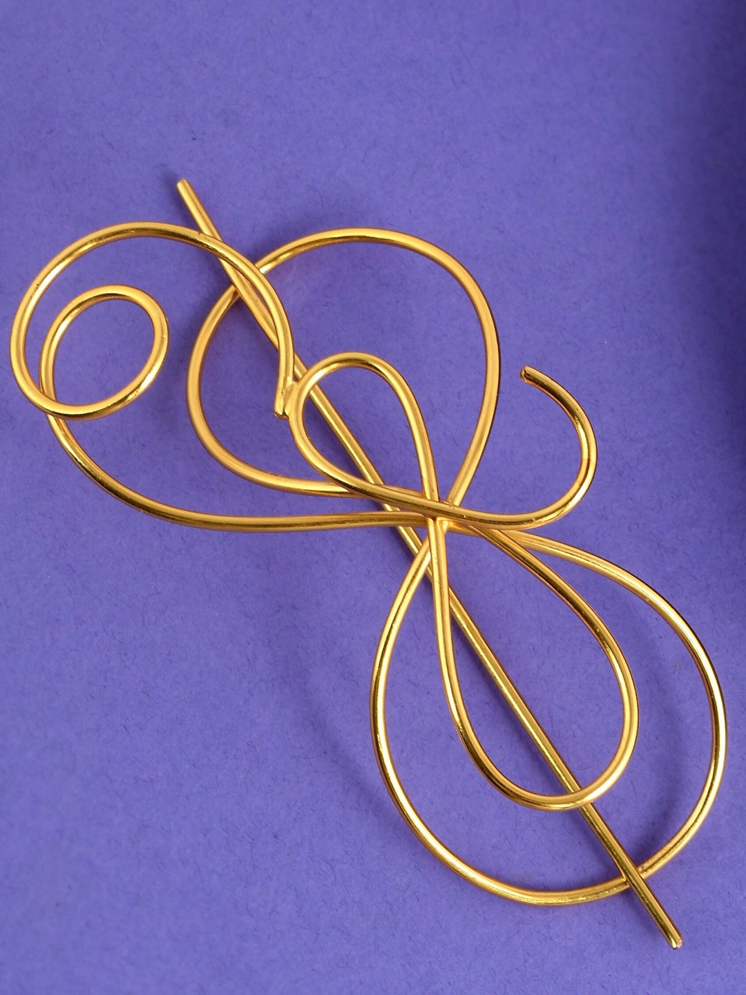

Silvermerc Designs Gold-Plated Bun Pin