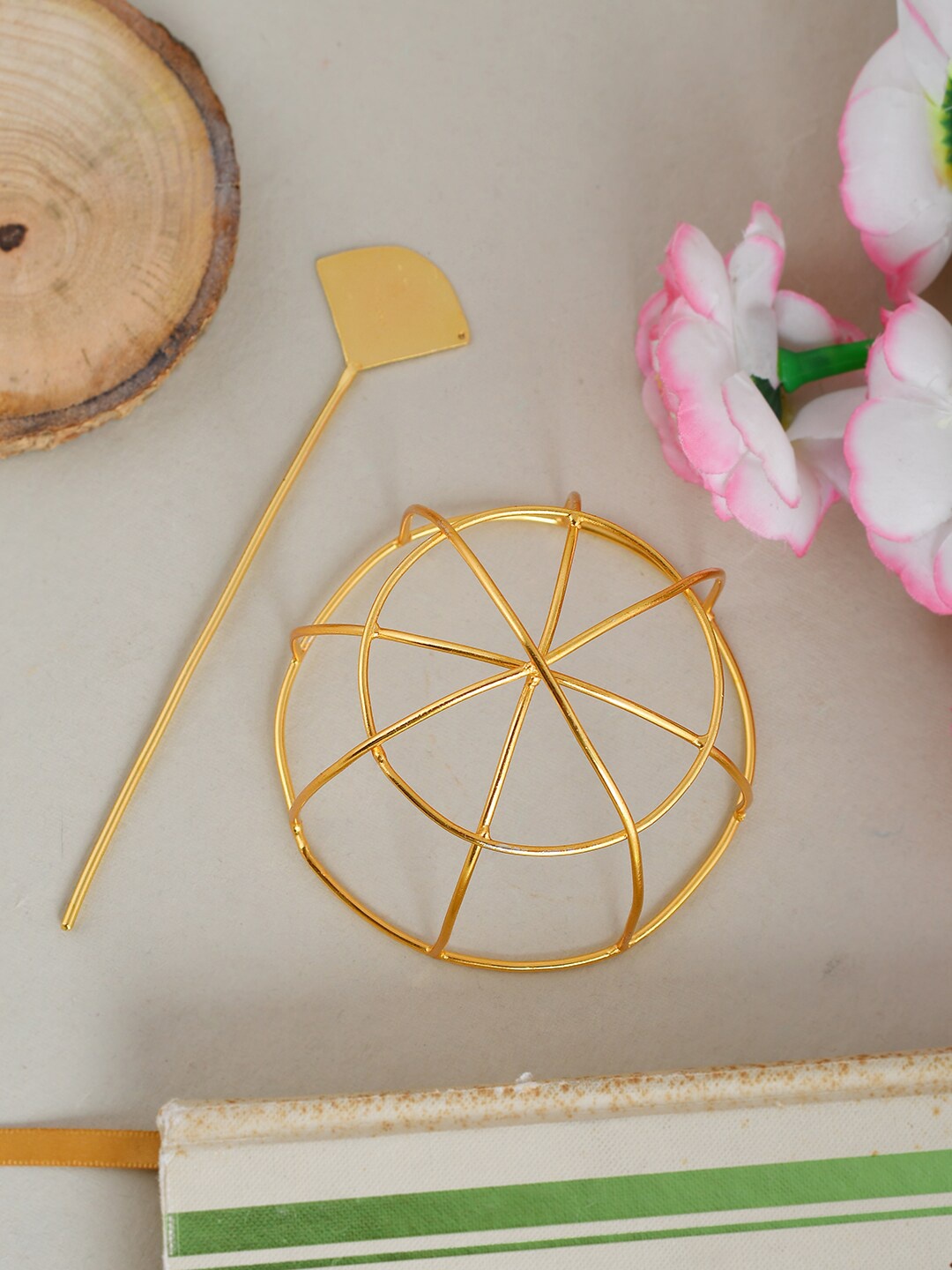 

Silvermerc Designs Gold-Plated Bun Pin Head Jewellery