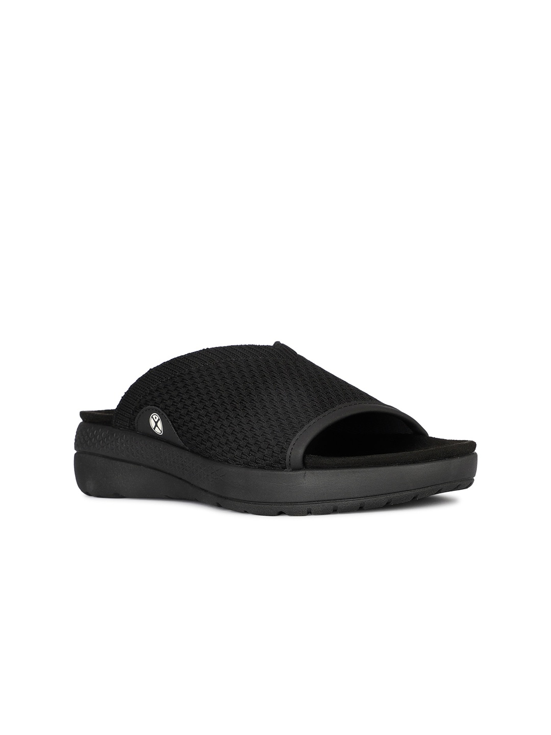 

Hush Puppies No Back Strap Open Toe Flats, Black