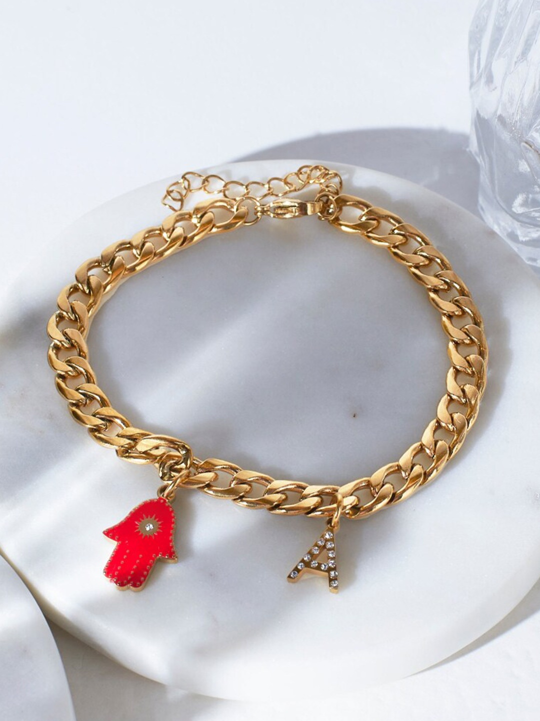 

DressBerry Gold-Plated Stainless Steel Link Bracelet
