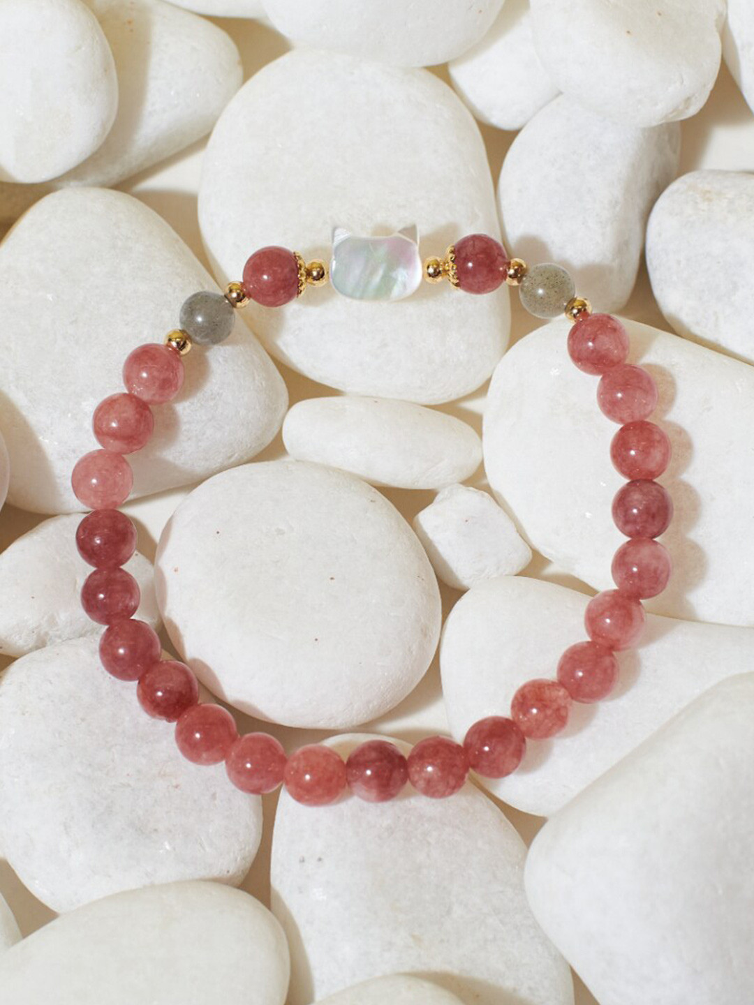 

DressBerry Artificial Beads Bracelet, Purple