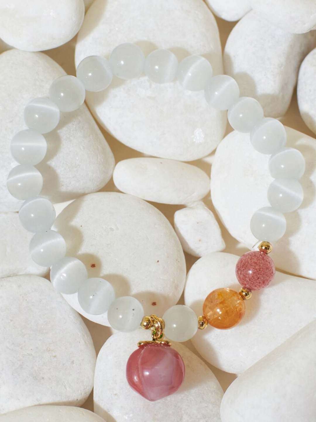 

DressBerry White Beaded Wraparound Bracelet