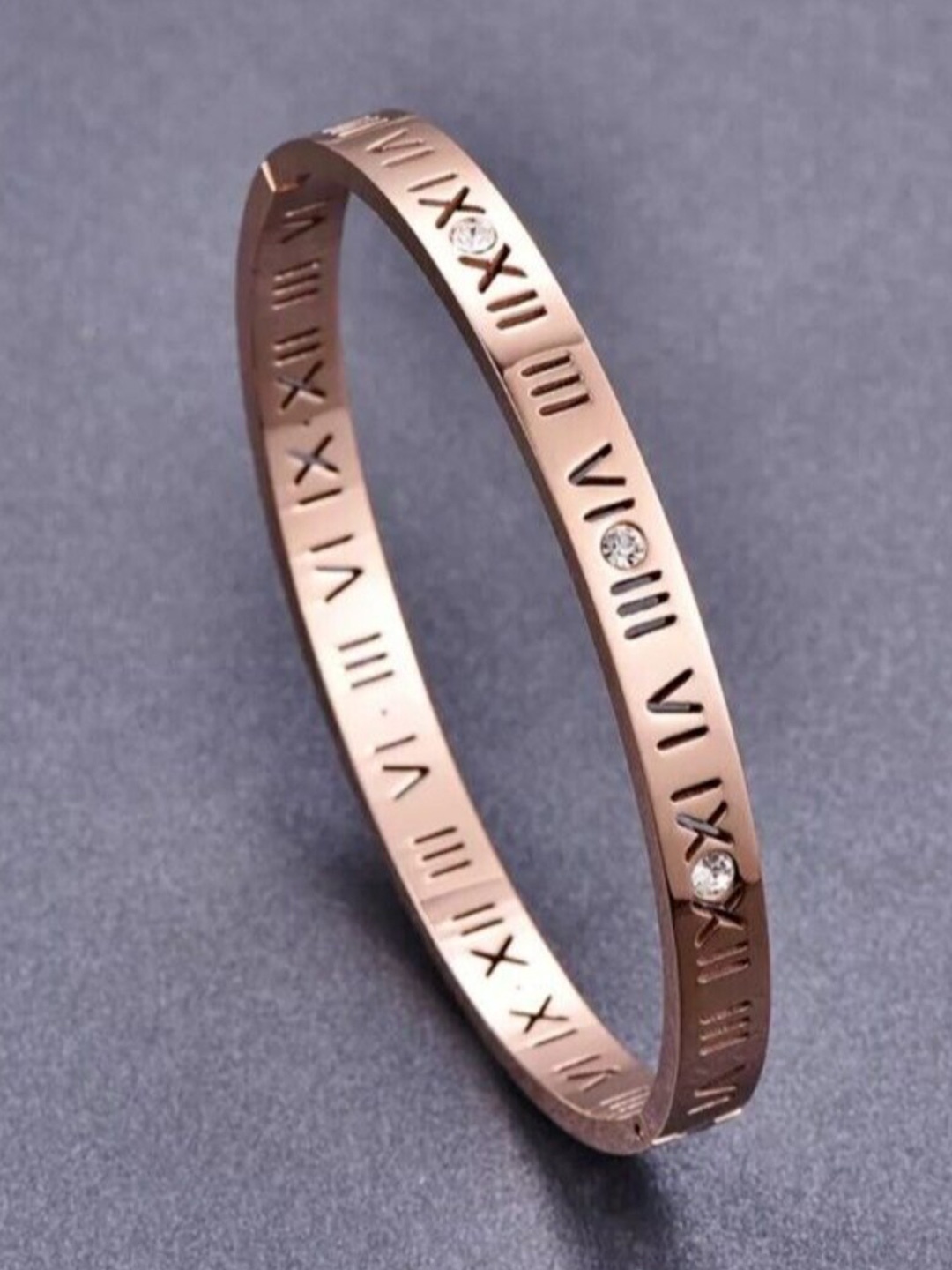 

DressBerry Rose Gold-Plated Kada Bracelet