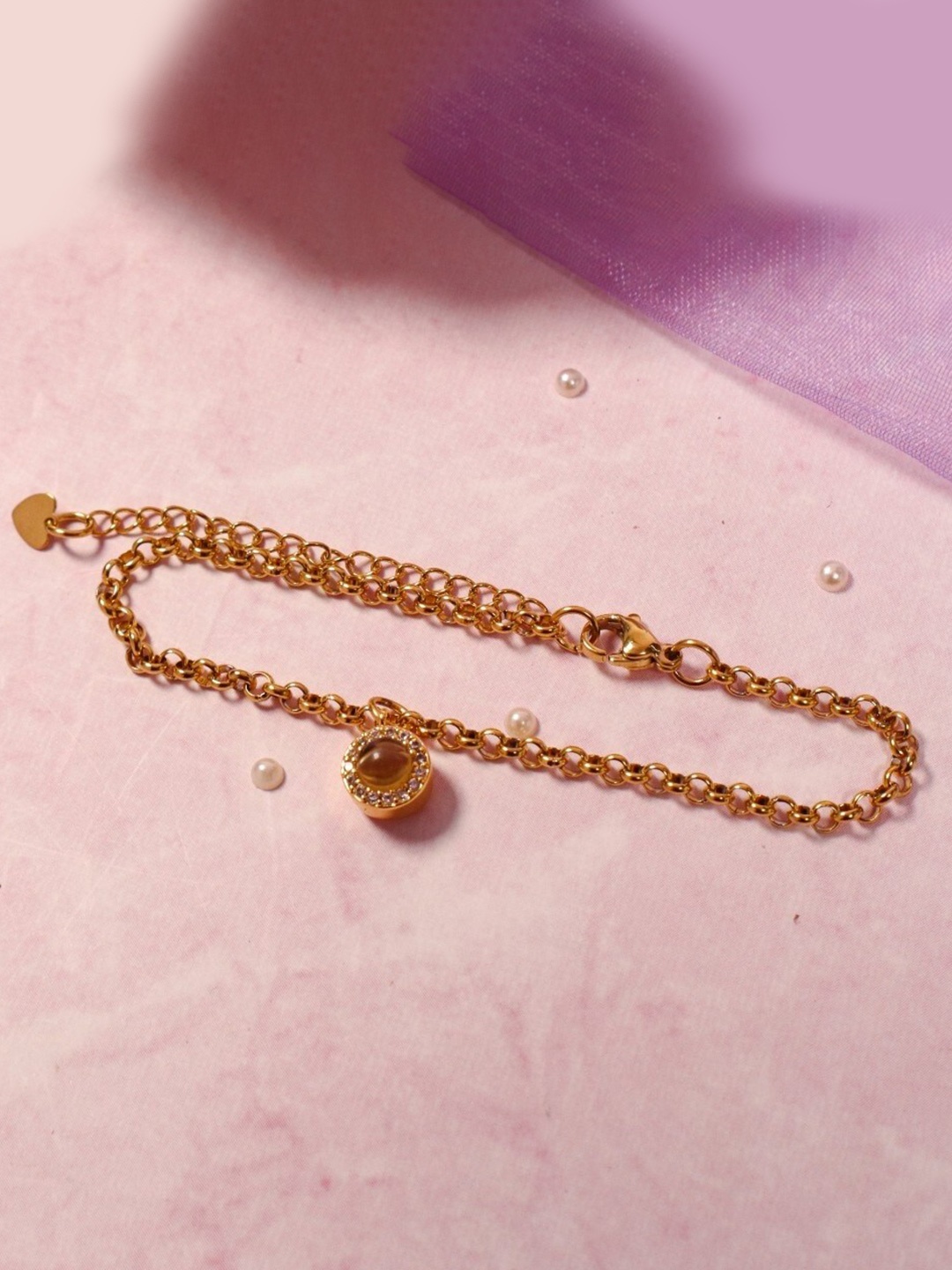 

DressBerry Gold Toned Wraparound Bracelet