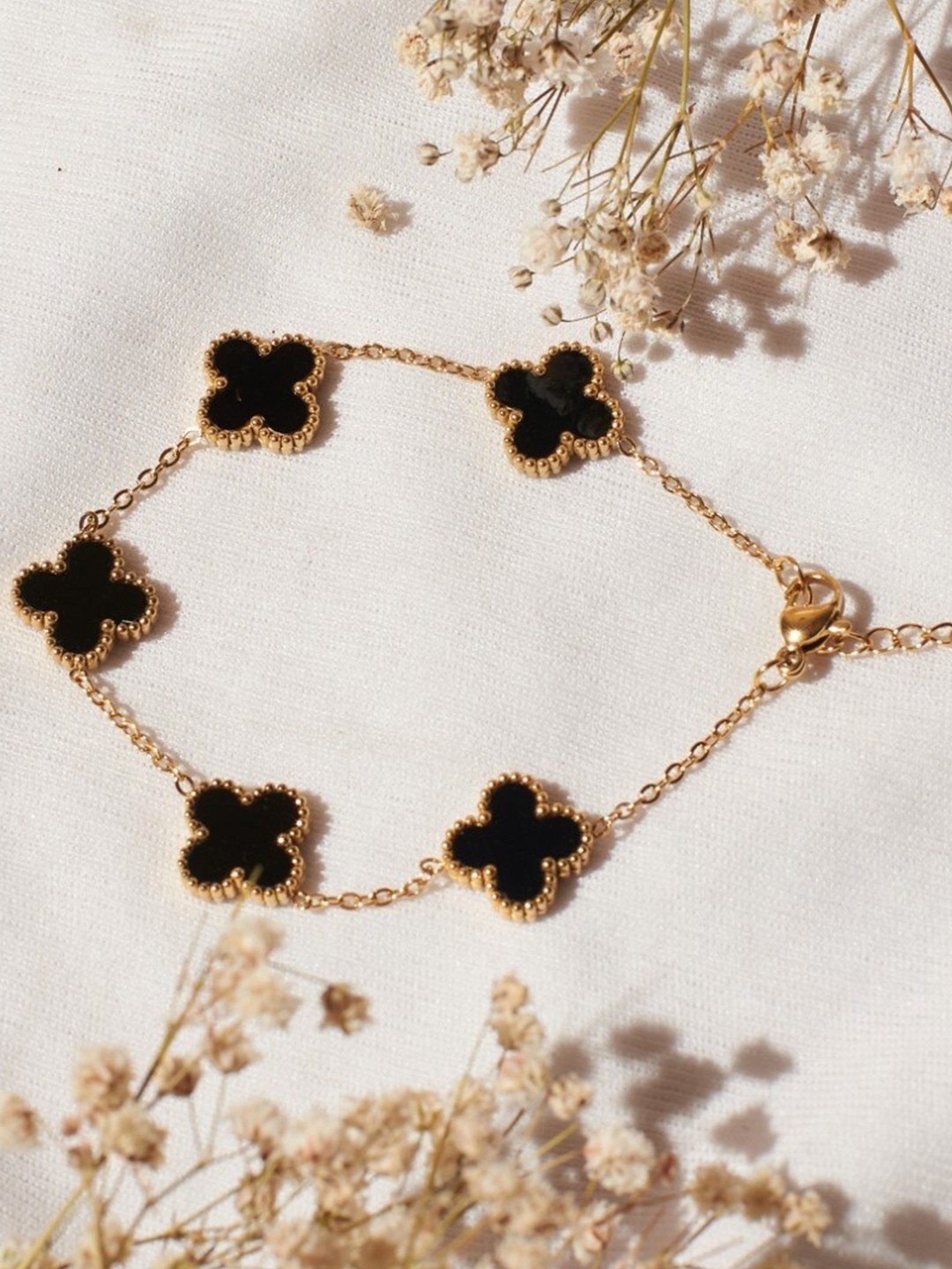 

DressBerry Gold-Toned Charm Detailed Bracelet