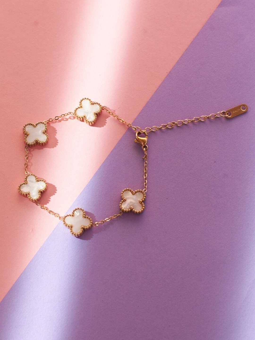 

DressBerry Gold-Toned Charm Detailed Bracelet