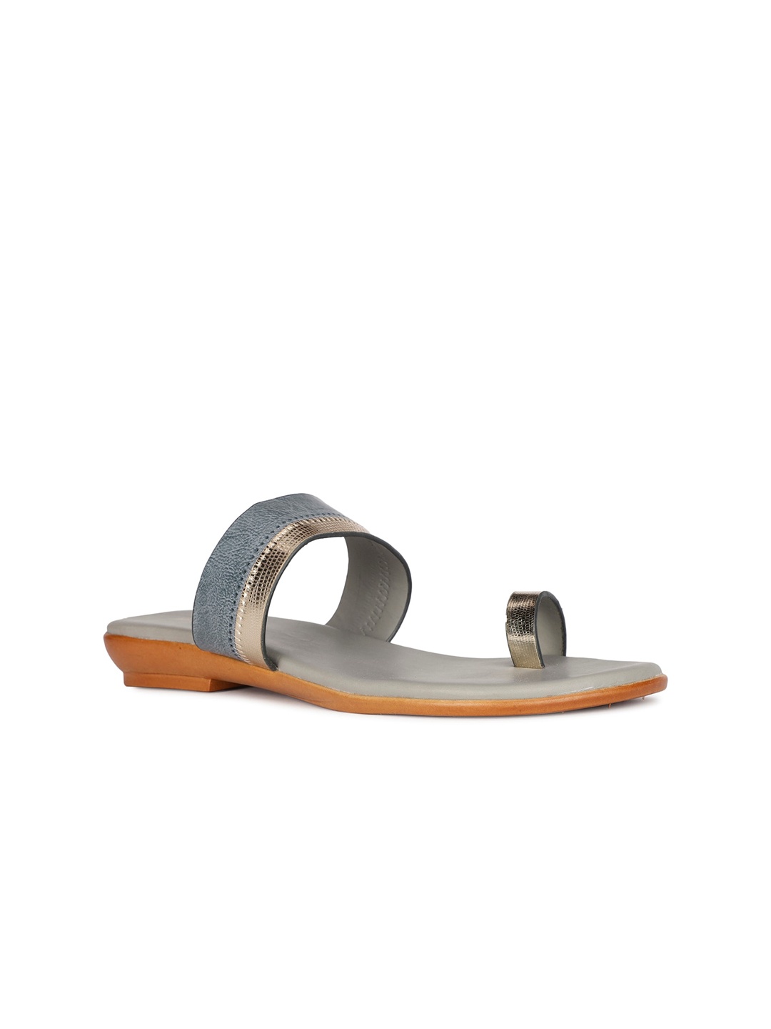 

Bata Colourblocked One Toe Flats, Grey
