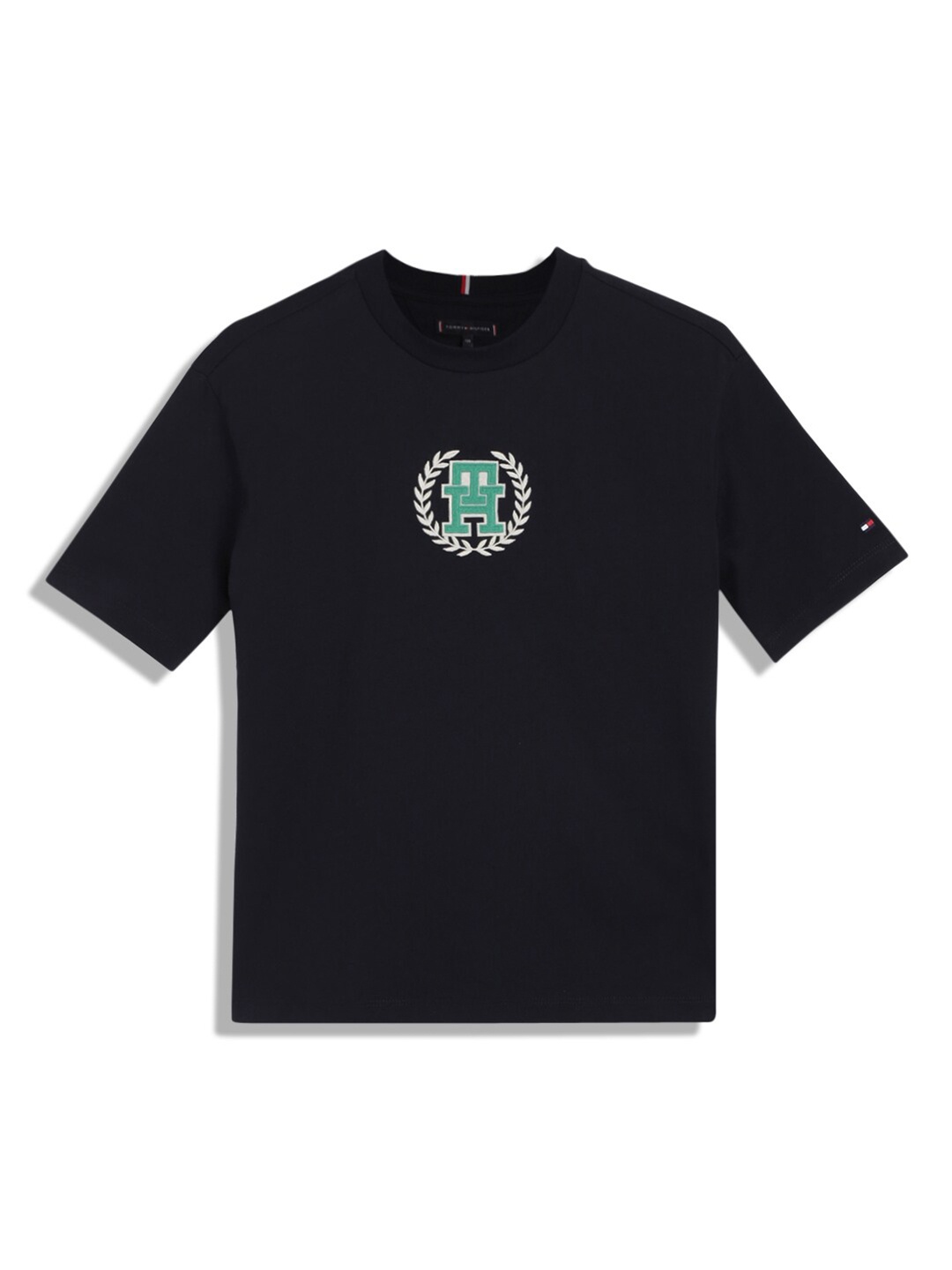 

Tommy Hilfiger Boys Applique Pure Cotton T-shirt, Navy blue
