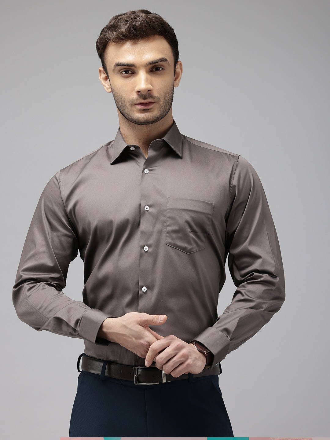 

Van Heusen Custom Fit Formal Shirt, Grey