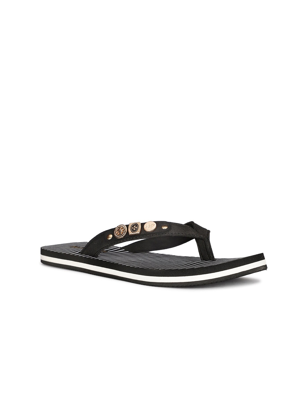 

Hush Puppies Women Striped Thong Flip-Flops, Black