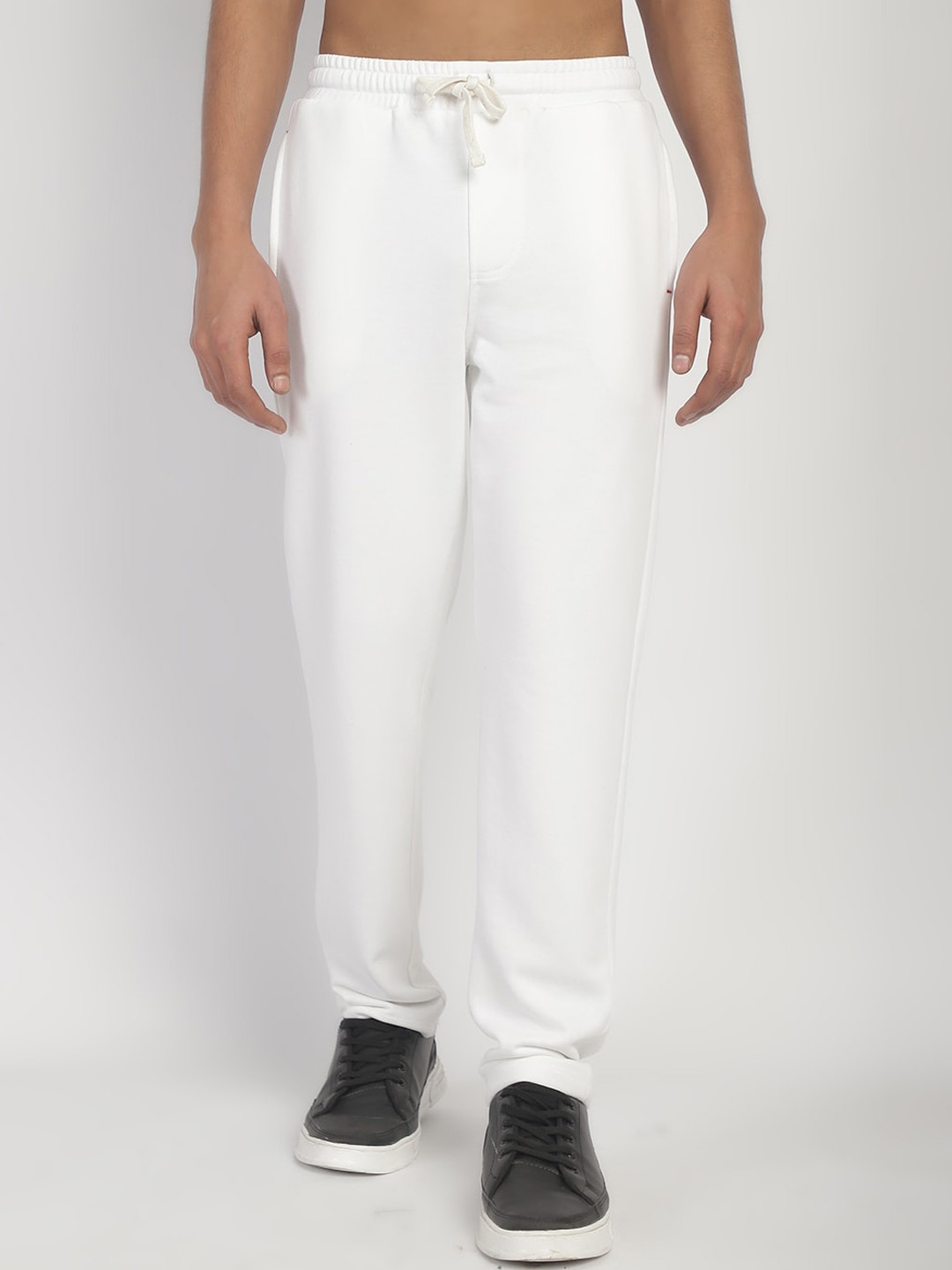 

Rute Boys Cotton Mid-Rise Track Pants, White