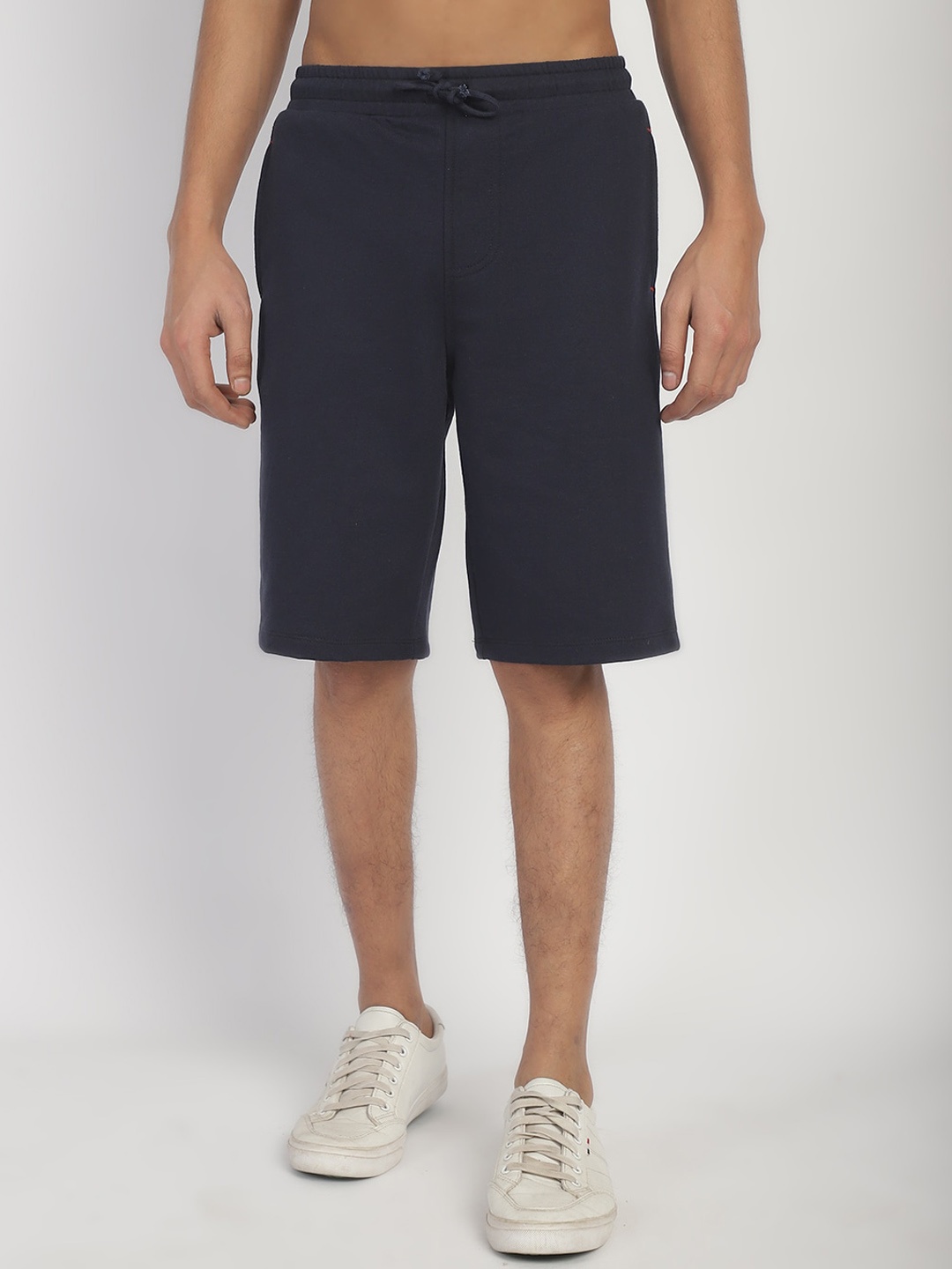 

Rute Boys Slim Fit Cotton Running Sports Shorts, Navy blue