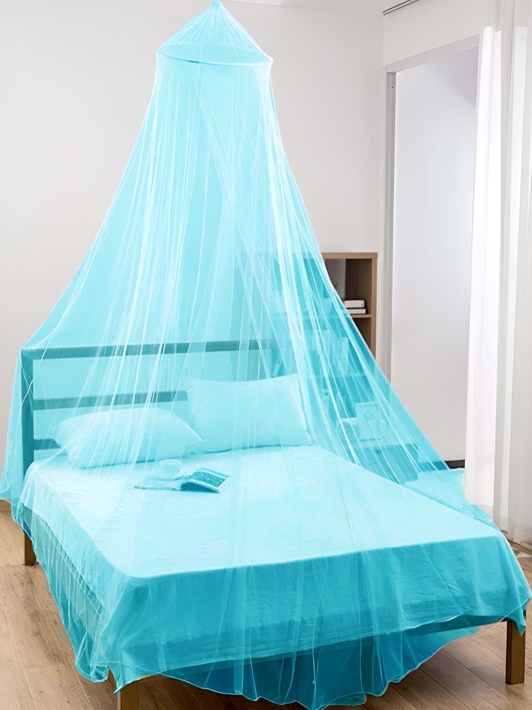 

MARUTI ENTERPRISE Blue King Size Hanging Mosquito Net