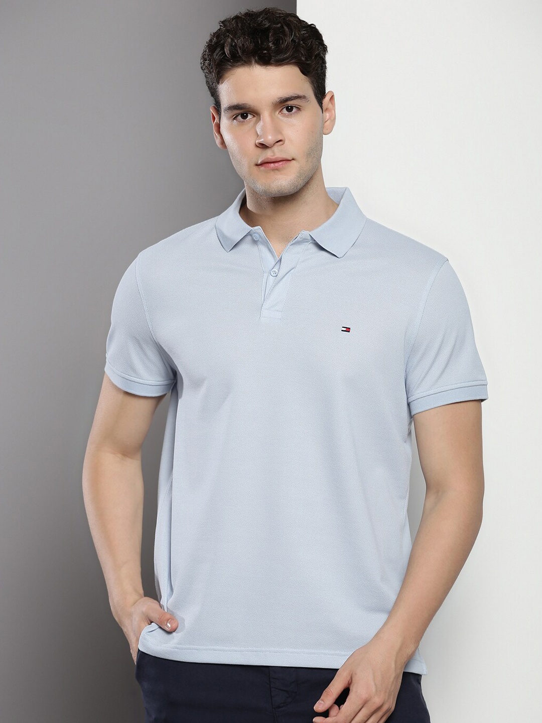 

Tommy Hilfiger Polo Collar Short Sleeves Regular Fit T-shirt, Blue