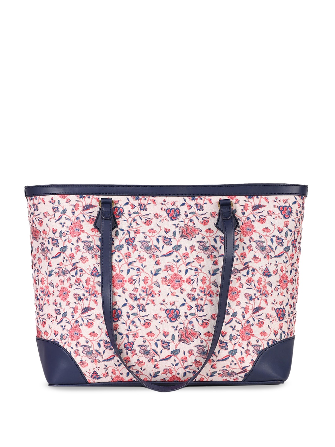 

aarke Ritu Kumar Floral Printed Structured Shoulder Bag, Off white