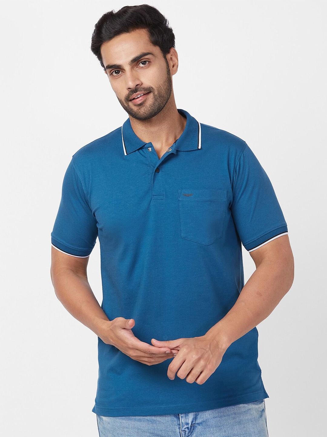 

Park Avenue Polo Collar Slim Fit T-shirt, Blue