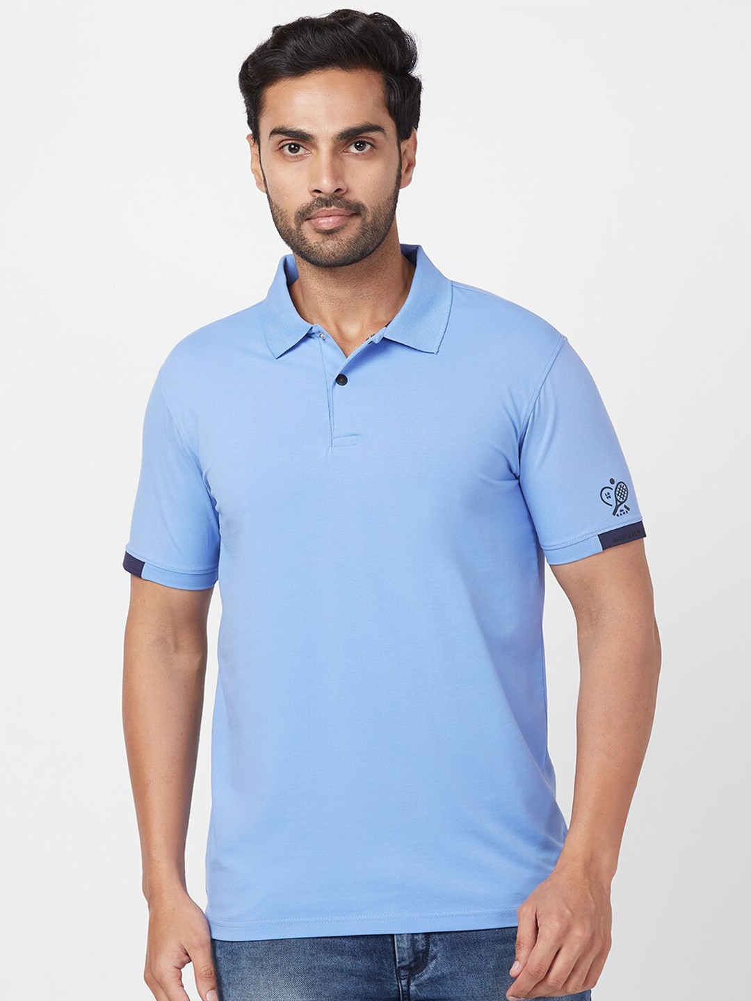 

Park Avenue Polo Collar Slim Fit T-shirt, Blue