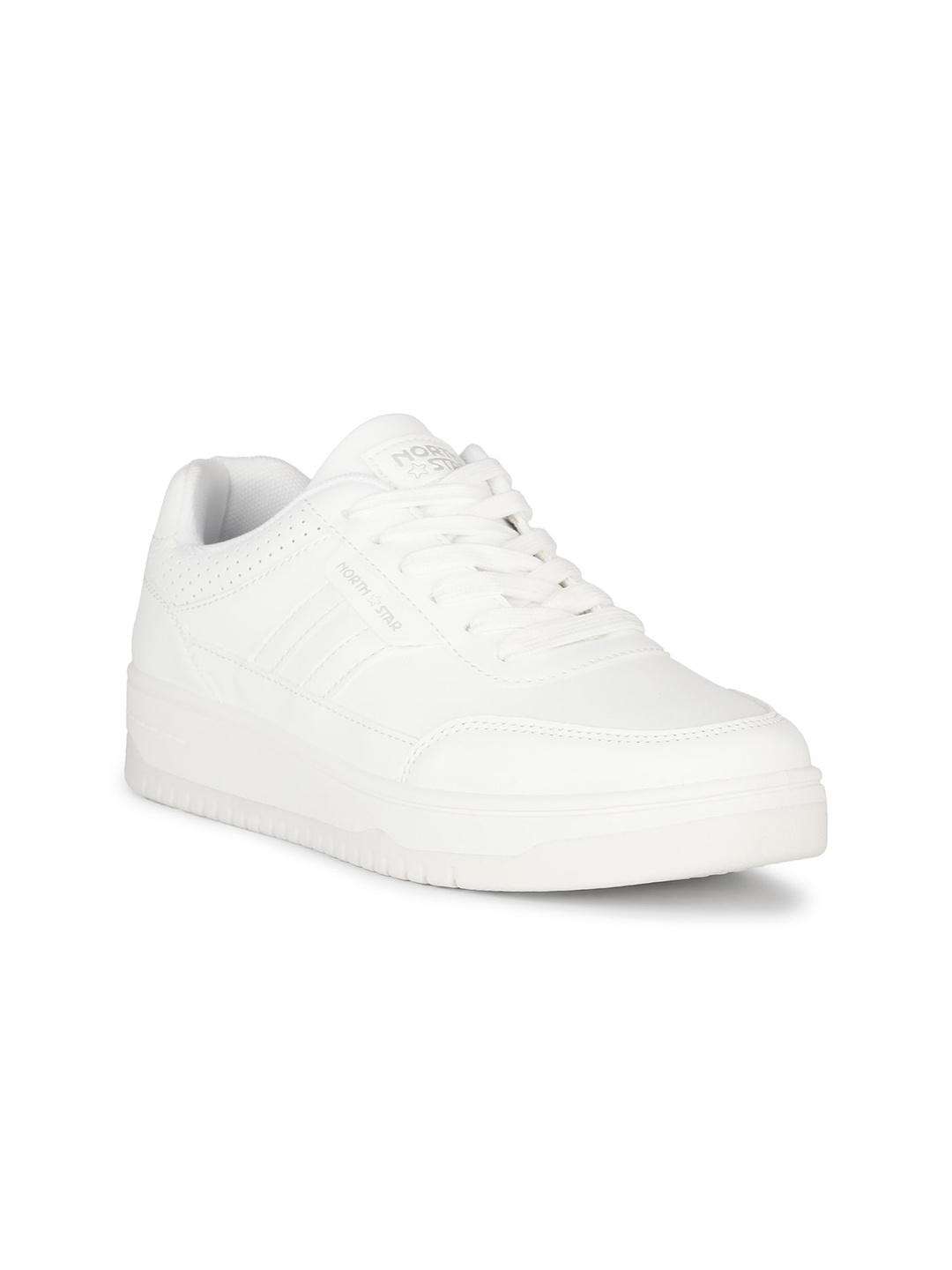 

North Star Women Textured Comfort Insole Lace-Ups Sneakers, White